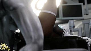 Huge Ass Female Robot Gets Plowed By Hung Alien Part 1