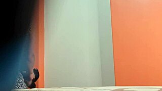 Hey, what if we spy on this Colombian hottie changing clothes in her skirt?