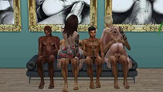 Billie And Diana Take Monster BBC Gangbang Banging!