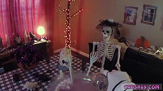 Teasing taboo fun with cronys swallowing every drop