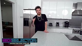 Horny Clara Trinity sneakily sucks and fucks roommate behind boyfriend