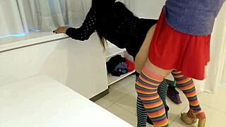 i'm the cleaning girl with t r v pervert craving to boost my big ass with big cock brunette latina action