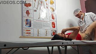 Ginecologista examines patient intimately