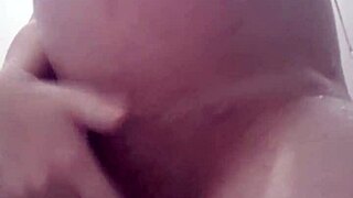 Pregnant Blonde Girlfriend Indulges in Intense Golden Shower Masturbation Session in Bathroom