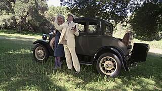 hey, check out natasha marley getting that monster cock in fishnets and heels for wild outdoor fucking with cumshot facial 😈