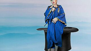 Dark magician granny unleashes her magical cocksucking skills in a deepthroat blowjob frenzy.