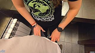 Omg cum in my little tight pussy right now in this public toilet quickie!