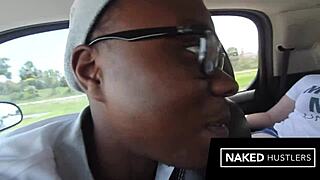 real blonde military cheating housewife finds and fucks a big black dick in public!