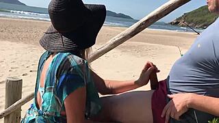 Milf Teased Stranger With Tongue Then He Fucked Her Ass Publicly