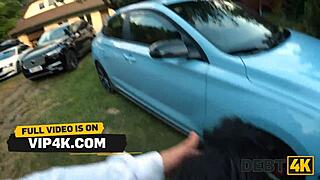 i give intense deep throat blowjob as debt payment to big cock guy in outdoor seduction