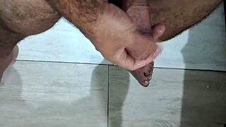 Enjoying a solo masturbation session