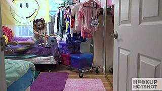 Asian chick Eva Yi craves big monster cock with wet pussy fingering and squirting