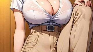 Bulma hints at hot solo european tease in subtle ways