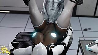 Huge Ass Female Robot Gets Plowed By Hung Alien Part 1