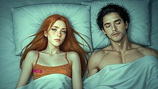 Mila's loyal route starts with wild public gangbang anal creampie from monster cocks in 3some fun