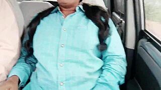 Provocative car ride adventure with long drive talks