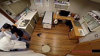 Mixed cutie Yesenia Sparkles undergoes mandatory student physical exam by Doctor Tampa at university