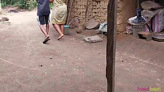 thick ass ebony bitch fucking boyfriend outdoors