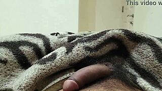 Bold solo action as Rishi Bhardwaja cums hard for watching ladies in video 163