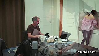 I Feel So Aroused Seducing And Fucking Older Man In Kitchen