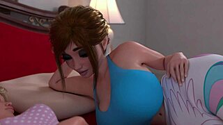 Why does monster cock milf blow dickgirl in 3d cartoon animation?