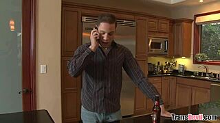 Oh wow, my babysitter turned out to be a hot transsexual getting assfucked!