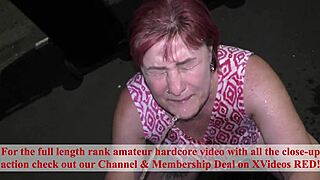 Kiwi Trashy Milf Public Disgrace Pissed on in Busy Street