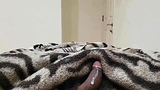 Bold solo action as Rishi Bhardwaja cums hard for watching ladies in video 163