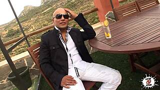 Hey, check out the hot prostitute sucking monster cock outdoors with cumshot 😈