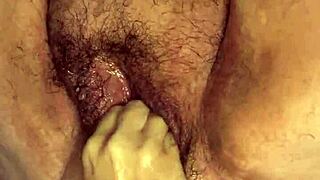 Fat Hairy Pussy Fisted Closeup
