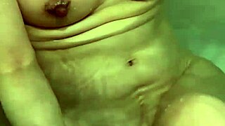 today my wife washed her body slowly in the bath before sex i got excited touching her nipples