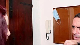 piano lesson turns into gentle entry exploration