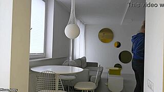 Hey, check out Horny Jenny as she tours and rents a sleek modern apartment