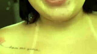 I feel so excited backstage with pretty Dessa Hot doing quick oral and facial cumshot