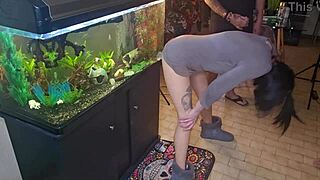 Friends Wife Fucking Dildo Hard While Two Buddies Cum All Over It!