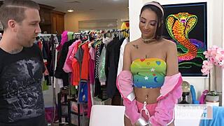 Brunette hooker Kiarra Kai craves Bryan Gozzling's extreme sex with deepthroat, anal, and squirting.