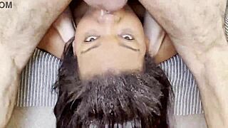 oh man brutal facefuck on jennifer dominics makin her gag hard