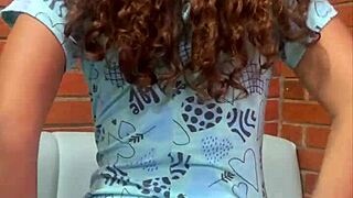 Petite young babe takes on a big black cock and ends up covered in cum