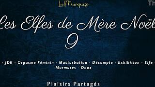 French woman does solo dirty talk in elf costume video