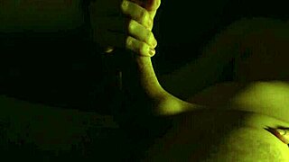 young babe gave a solo handjob while jerking off in fetish style