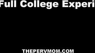 Thepervmom - big ass brunette milf has family-style sex with huge dick guy in cheerleading outfit pov - nadia white allen swift