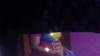 Big booty ebony model shows off her ass in amateur cam session.