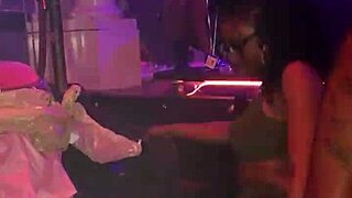 Ebony Birthday Striptease At Tampa Nightclub