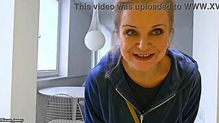 Hey, check out Horny Jenny as she tours and rents a sleek modern apartment