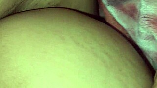 Curvy brunette wife shows off fat Mexican ass