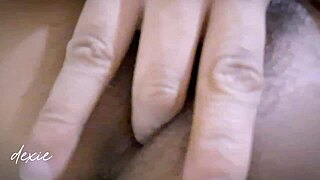 solo big natural tits babe gets wet and horny masturbating with puffy nipples in early morning 😏💦