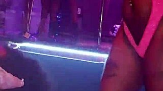 Ebony Birthday Striptease At Tampa Nightclub