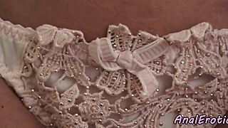 Sensual assfucking with passionate creaming for classy European amateur babe