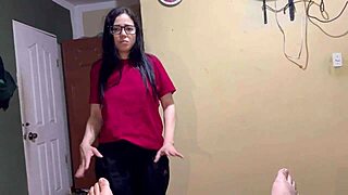 filling my insatiable friend who arrives and says she wants to suck it deep