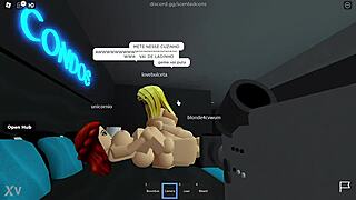 hey those hot roblox babes are getting wild with some steamy lesbian fun